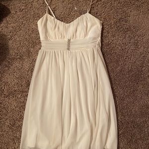 White formal dress, small